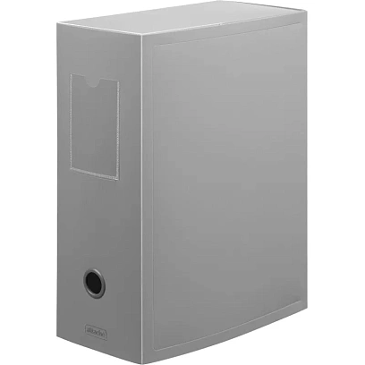 Короб архивный на кнопке Attache 120 мм пластик, серый песок