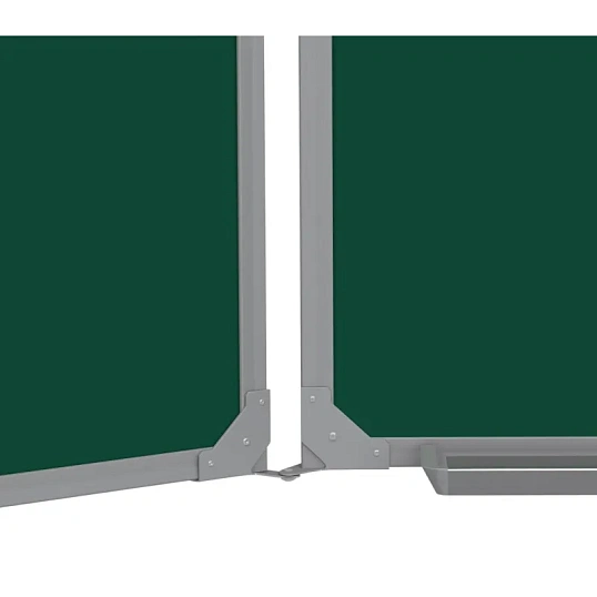 Доска меловая - магнитная зеленая Attache 100х300 2-створ