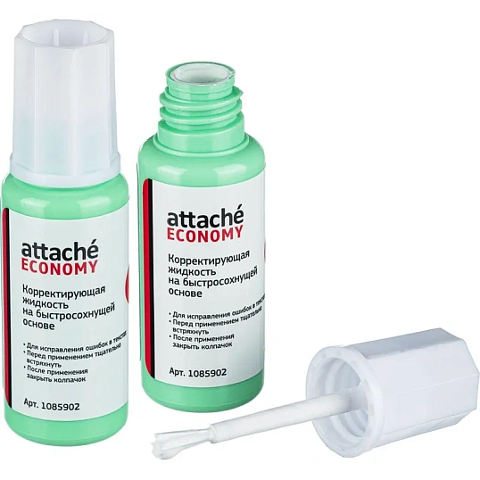 Корректирующая жидкость 12г Attache Economy быстросохнущая основа кисточка