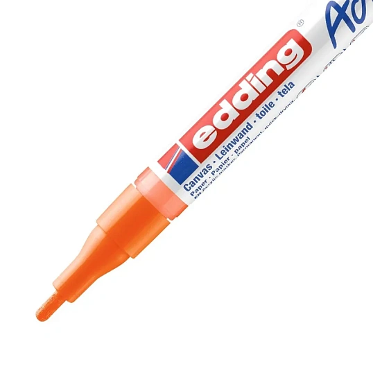 Маркер акриловый Edding 5300/066.кругл1-2 мм.Флюорес.оранжевый/Neonorange