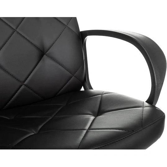 Кресло VB_EChair 602 PU черный эко.кожа крестов. пластик