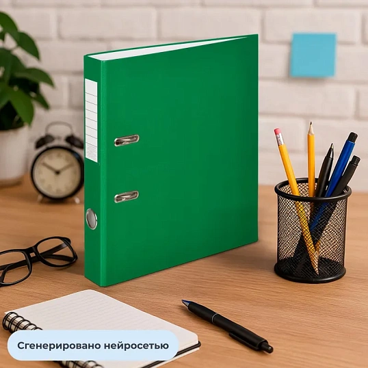 Папка-регистратор Attache Economy, 50мм, 10шт/уп, зеленый,ПБП1,карм.кор