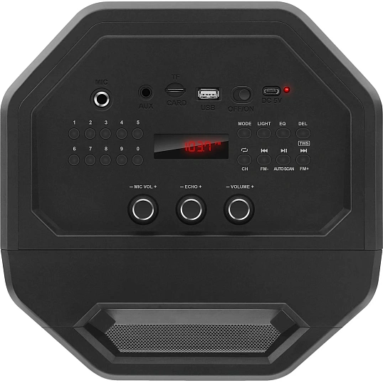 Акустическая система Sven PS-680, 2x32.5Вт, FM/USB/microSD, LED пульт,аккум