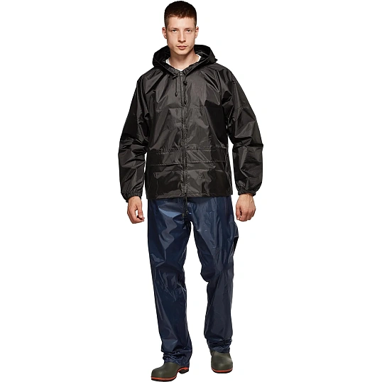 Куртка-ветровка Лидер черная S (44-46)