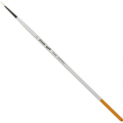 Кисть художественная Комус Арт синтетика жесткая, кругл., №1, длинная ручка