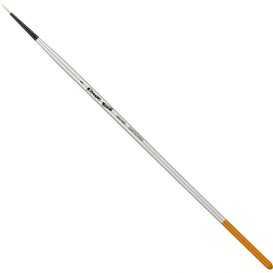 Кисть художественная Комус Арт синтетика жесткая, кругл., №1, длинная ручка