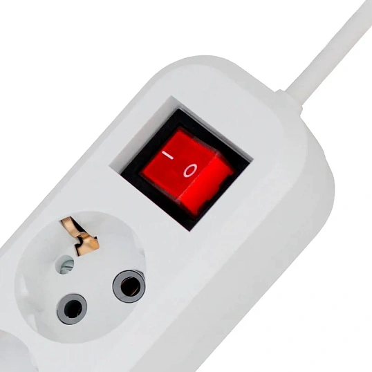 Сетевой фильтр PROGIX SF4PW10 4р/10м белый, 3х0,75мм, 10А/2000Вт