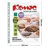 Файл-вкладыш А4 35 мкм Комус зеленый, 100шт