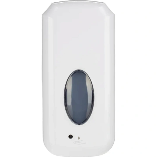 Дозатор для жидкого мыла автоматический 1000мл пластик белый M-D10