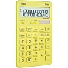 Калькулятор настольный ПОЛНОРАЗМ. Deli EM01551, 12-р,дв.пит,175х108мм, желт