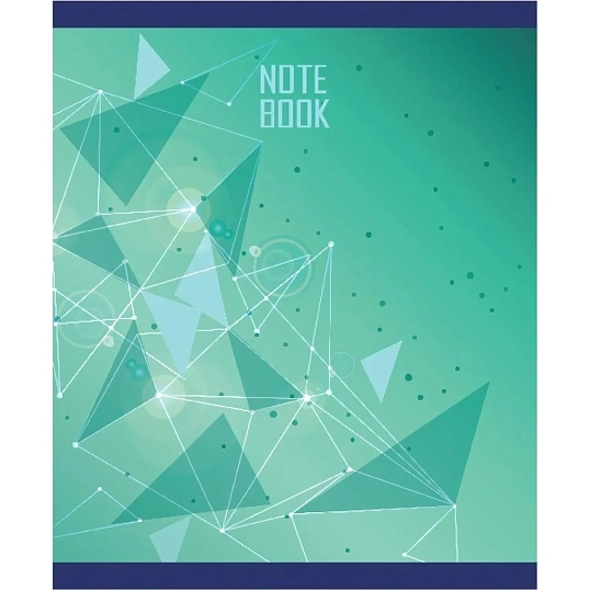 Тетрадь общая А5,48л,кл,скоб,блок-офсет-2 Galaxy син/зел/жел/кр асс