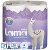 Бумага туалетная Lama 3сл цел 18м 4шт/уп