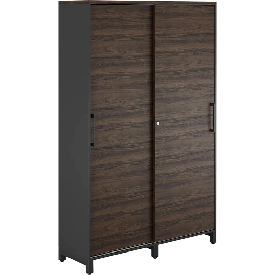 Гардероб - купе Kobor HG-120/60/M 1200x600x1900 Черный муар/Дуб чарльстон