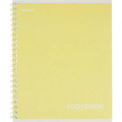 Тетрадь Акварель гребень картон А5 80л желтый