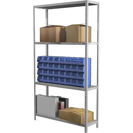 Стеллаж металлический MS Standart 185/100x40/4 полки