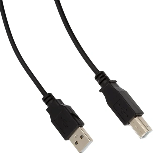 Кабель USB 2.0 AM/BM, 1.8м, чер (OAVDC001)