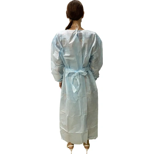 Халат хирург. стер, рук.манж, дл.140 см, р.50-52, пл.25, смс, 1шт
