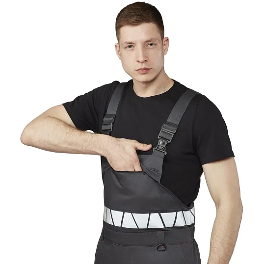 Полукомбинезон летний мужской Равелин красн./графит (р.56-58) 170-176