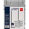 Лоток горизонтальный для бумаг Deli E9213, 3шт/наб, 325x241x255мм,пласт,сер