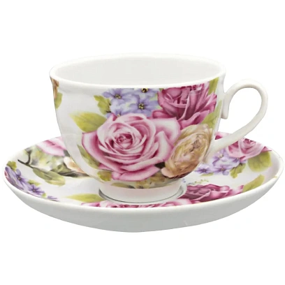 Чайная пара 275 мл Гранатовый Август