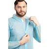Халат на липучках 20гр/м2 р.XL, голубой (10шт/упак),арт.406-878-006,к