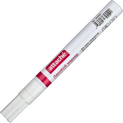 Маркер лаковый Attache 4 мм белый