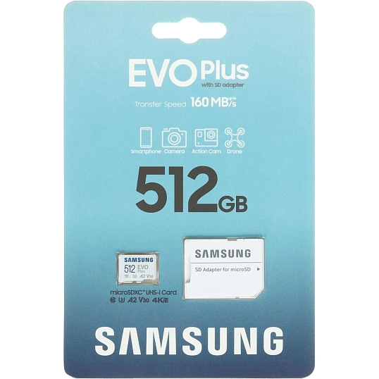 Карта памяти Samsung EVO Plus microSD 512GB MB-MC512SA/KR