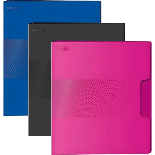 Скоросшиватель пластиковый с пруж.мех. Attache  Digital, синий