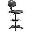 Кресло лабораторное UN_Vito Ring Base gtsN3 выс база, полиур. чер, кр.пласт