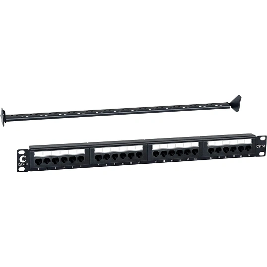 Патч-панель Cabeus PL-24-CAT.5E-DUAL 19 1U 24xRJ45 кат.5E UTP