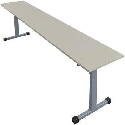 Скамья MET_120 серый/серый