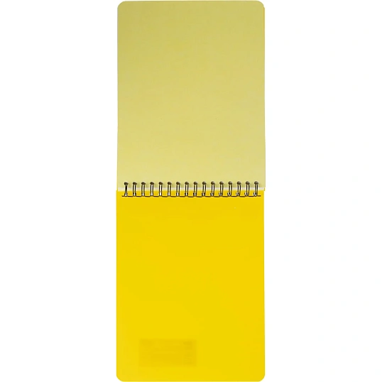 Блокнот А5,60л,кл,спир,пласт.обл,тонир.бл. Attache Bright colours Желтый