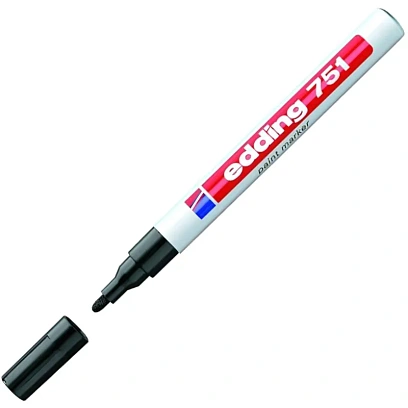 Маркер лаковый EDDING E-751/1 черный, 1-2мм, мет. корп