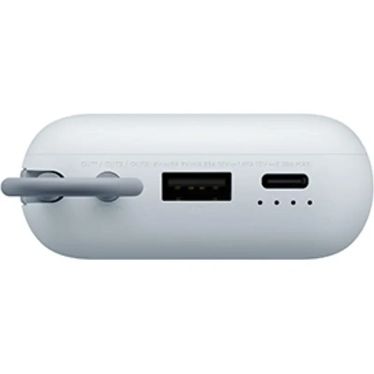Внешний аккумулятор Xiaomi 10000mAh (встр. каб) Ледяной синий GL BHR9073GL