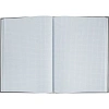 Книга учета Attache А4 96л в клетку блок офсет, бумвинил серый