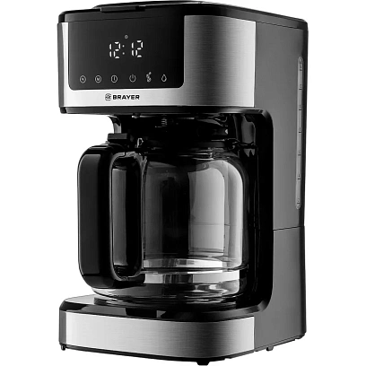 Кофеварка BRAYER 1124BR,900Вт,1,8л,нейлон.съем.фильтр,автоотк,противокап
