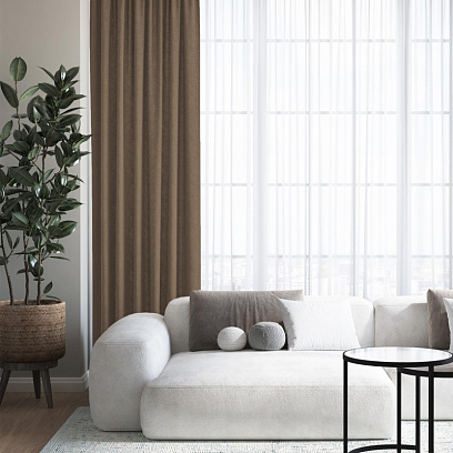 Штора Волшебная Ночь Канвас, Кофе 150х290, 930770