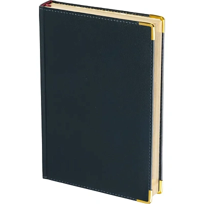 Ежедневник полудатированный кожа,синий,А5,145х216,208л, IMPERIUM 3-023/121