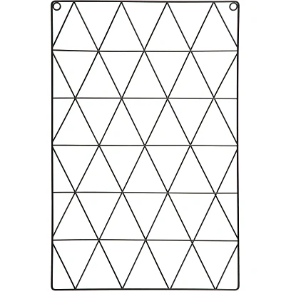 Доска органайзер-решетка Attache 36x55см черная, 3 зажима в наб