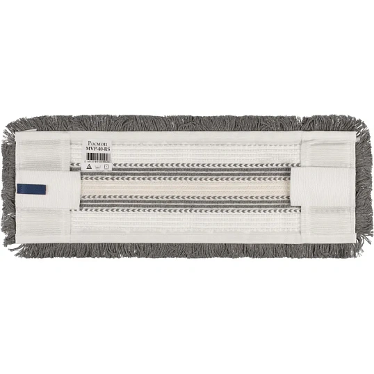 Насадка МОП петельный комбинир серый (крепление карман-язык) 40см_MVP-40-RS