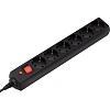 Сетевой фильтр Buro 600SH-16-3-B 3м (6 розеток) черный (коробка)