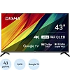 Телевизор Digma DM-LED43UQB31, QLED, UHD, смарт (Google TV)