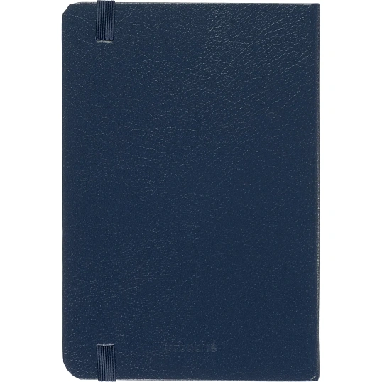 Бизнес-блокнот Attache (100x150 мм) А6, Эссэ,балакр,резин,клетка,синий, 80л