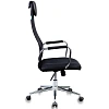 Кресло VB_Бюрократ KB-9N/BLACK ткань,сетка черный TW-01 TW-11, хром