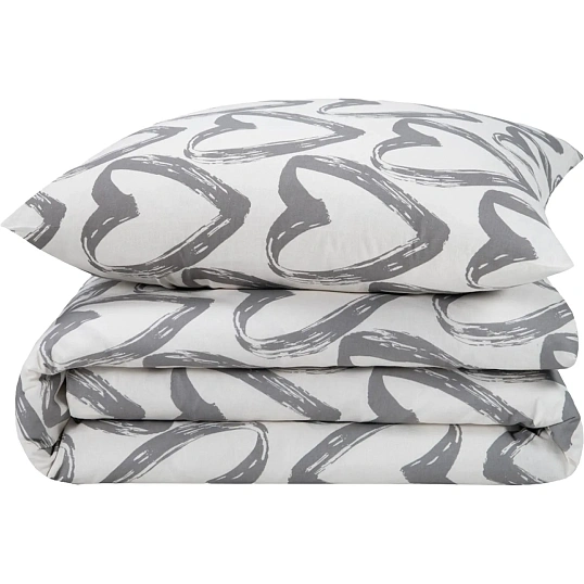 Постельное белье Евро Бязь (нав.50х70-2шт),In love