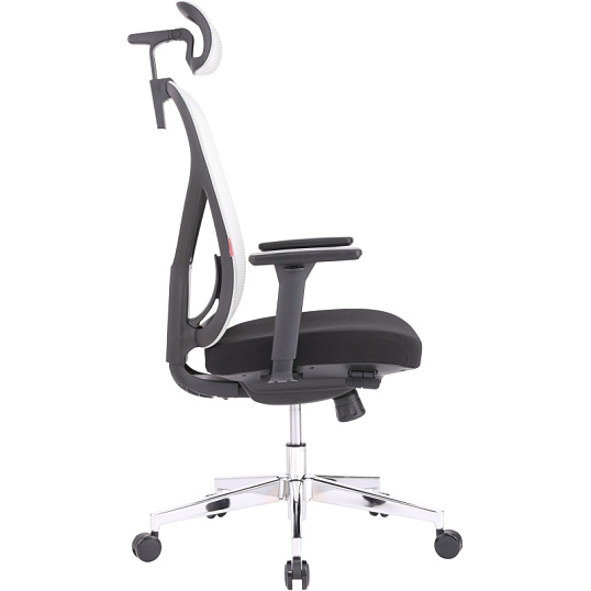 Кресло BN_Zm_EChair-500 MC сетка/ткань, серый/черный хром