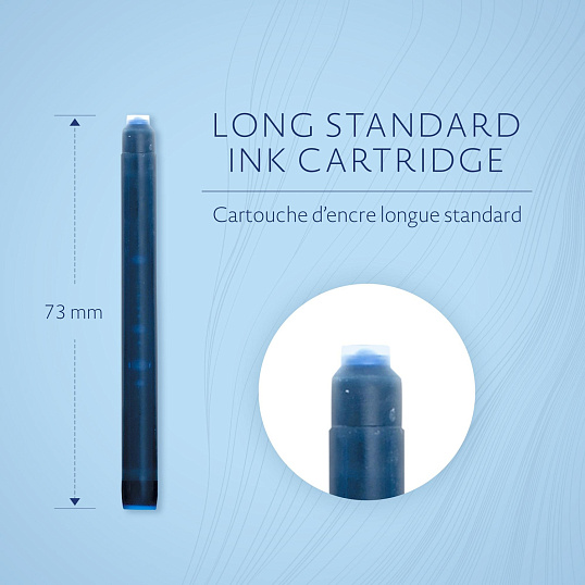 Картридж чернильный для перьевой ручки WATERMAN Cartridge Size Standard син