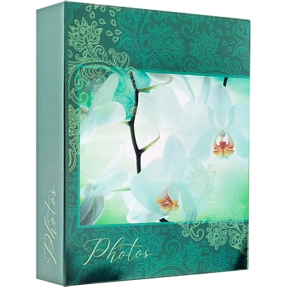Фотоальбом 200 фото 10х15см,пластикbloom Орхидеи FA 200.005-2