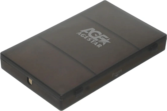 Корпус для HDD/SSD AgeStar SUBCP1 SATA USB2.0 пластик черный 2.5