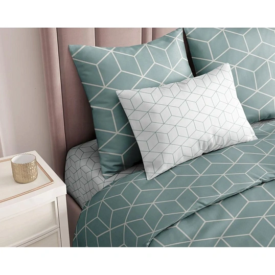 Постельное белье 2сп Макси  Бязь (нав.70х70-2шт),Lounge Green